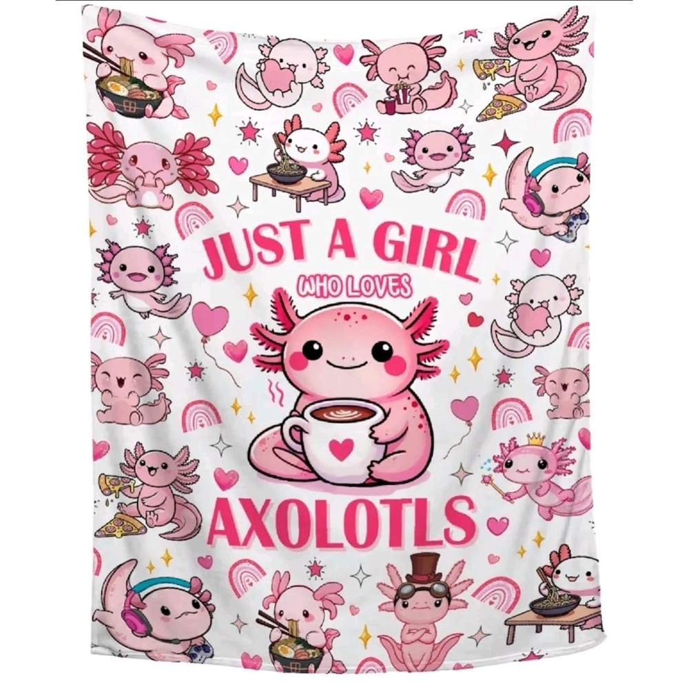 Axolotl Kids Blanket 40x50